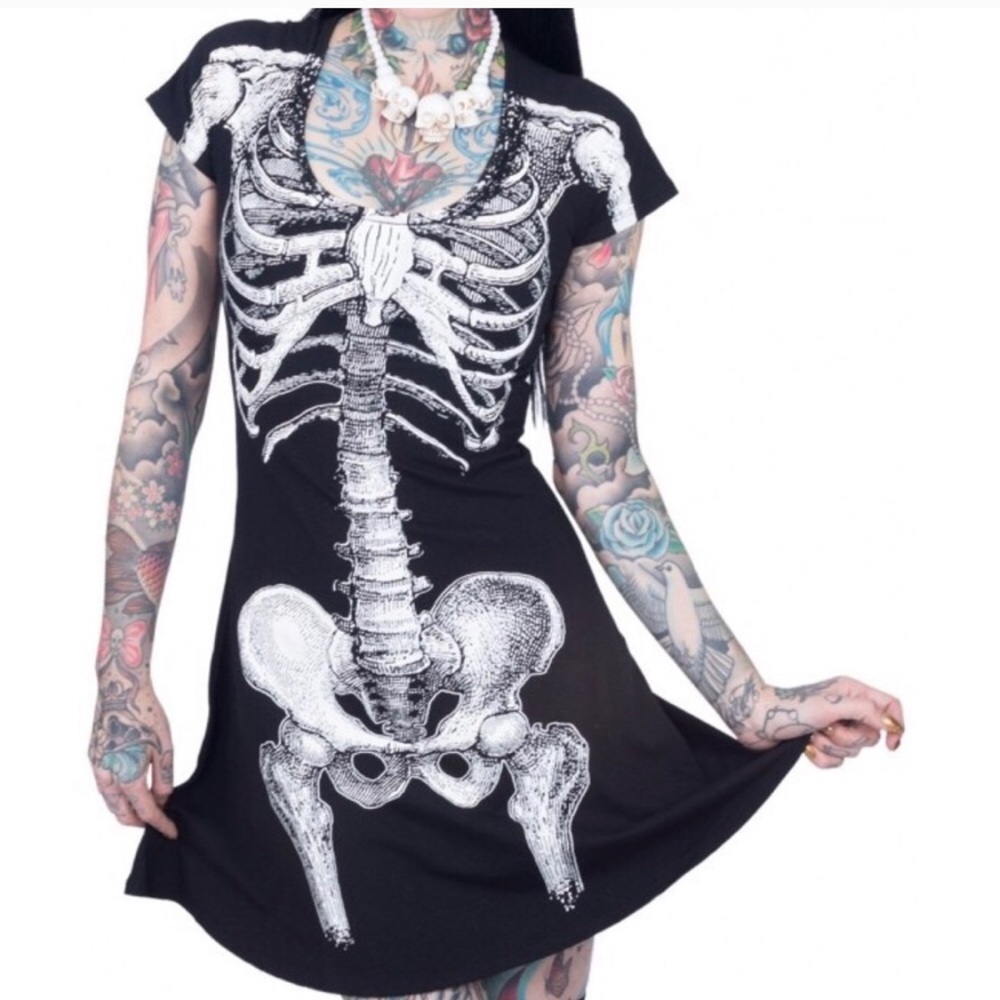 🕷Skeleton Dress NWOT!